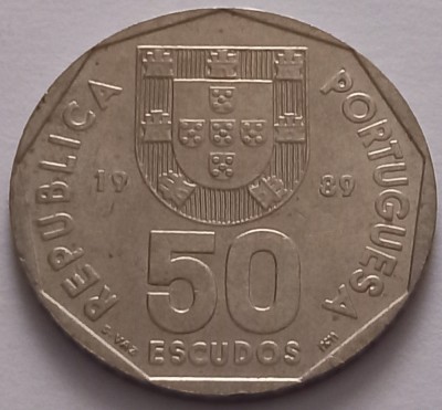 Portugalia, 50 Escudos 1989 foto