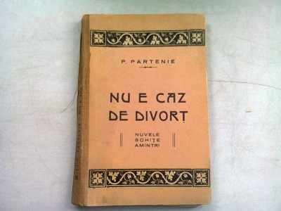 NU E CAZ DE DIVORT - P. PARTENIE foto