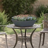 Ghiveci de Grădină Bowl Antracit 50x50x15 cm din Oțel