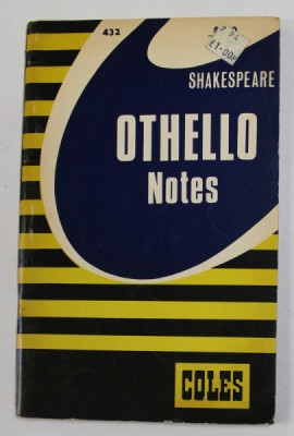 NOTES OF SHAKESPEARE &amp;#039;S &amp;#039;&amp;#039; OTHELLO &amp;#039;&amp;#039; by M.J. CHRISTIE , 1976 foto