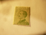 Timbru Italia 1925 Rege V.Emanuel III 20C verde sarniera, Nestampilat