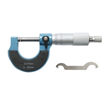 Micrometru mecanic de exterior cu cadru emailat, metric 0-25 mm foto