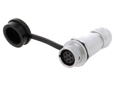 Mufă SF12 mamă 7 pini IP67 5A pentru cablu foto