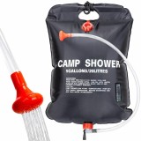 Cumpara ieftin Dus solar portabil Tovbmup, capacitate 20L, incalzire prin absorbtie solara, negru, 60x40cm