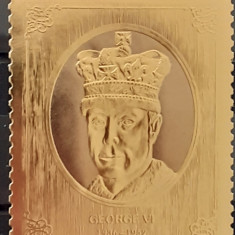 Staffa scotland Regele George VI, 8 £,foita aur 23 k , 1v. nestampilat