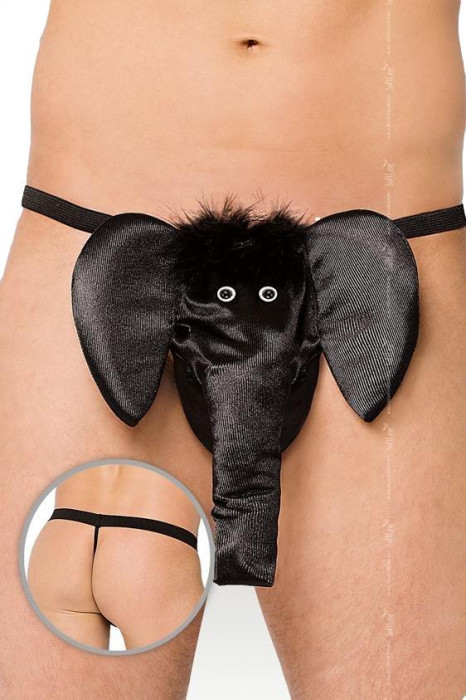 Chilot Funny Elefant cu Trompa Softline - Negru##