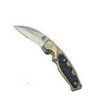 Briceag Curbat cu Deschidere Manuala, Maner Anti Alunecare, Agatatoare, 19 cm, Auriu