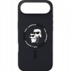 Husa MagSafe pentru Apple iPhone 17 Air, Karl Lagerfeld, Ring Karl &amp; Choupette, Neagra