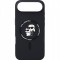 Husa MagSafe pentru Apple iPhone 17 Air, Karl Lagerfeld, Ring Karl &amp; Choupette, Neagra