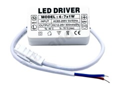 Sursa LED 230Vac 12-26Vdc 300mA 4-7W