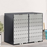 Cumpara ieftin Depozitare pentru 3 pubele Wheelie Otel inoxidabil Antracit