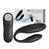Vibrator Clitoris Pretty Love Indulgence Plus, Silicon, Reincarcabil USB, Telecomanda Wireless, 30 Functii, 9.5cm