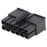 Mufă cablu-cablu/PCB mamă Mega-Fit 5,7mm 12 pini 23A