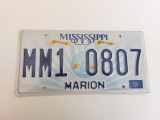 Mississippi Inmatriculare USA original, decor de perete