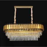 Candelabru Auriu Cristal Moderna 10xE14