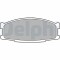 DELPHI LP981 set placute frana disc