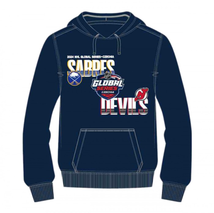 NHL produse hanorac cu glugă pentru copii 2024 Czechia Buffalo Sabres vs New Jersey Devils Match-Up Pullover Hoodie - Dětsk&eacute; L (11 - 12 let)