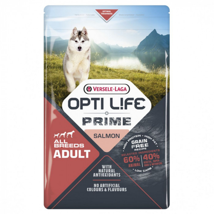 Versele Laga Opti Life Prime dog Adult Salmon 2,5 kg