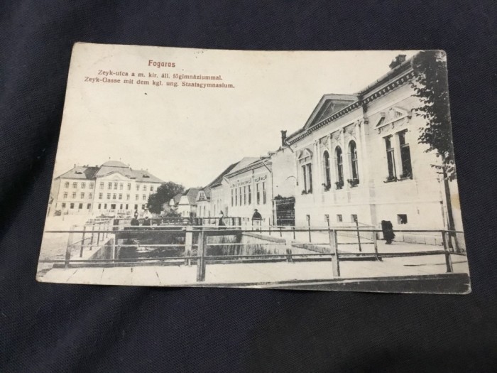 carte postala circulata - Fagaras / vedere inceput de sec XX !