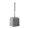 Perie WC cu suport, din plastic, Y439, gri
