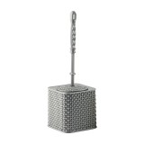 Cumpara ieftin Perie WC cu suport, din plastic, Y439, gri