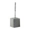 Perie WC cu suport, din plastic, Y439, gri