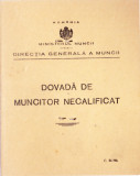 AMS# - DOVADA DE MUNCITOR NECALIFICAT BRASOV 1943