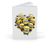 Agenda/Jurnal pentru copii, 100 file, foaie alba, Minions
