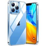 Husa tpu pentru iphone 14 pro max, flippy, silicon, protectie antisoc, transparenta