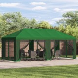 vidaXL Foișor pentru Grădină 6 x 3 m Verde Poliester și oțel 190 3376011