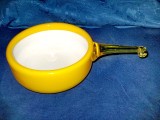 1737-Tigaie decorativa Vintage Murano din sticla galnena anii 1960- 1970.