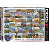 Puzzle 1000 piese Globetrotter Castles and Palaces, EUROGRAPHICS