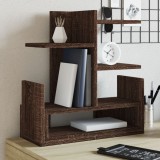 vidaXL Organizator birou, stejar maro, 49x20x52,5 cm lemn prelucrat