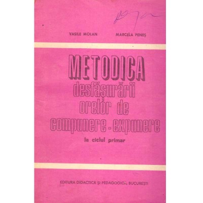 Marcela Penes, Vasile Molan - Metodica desfasurarii orelor de foto