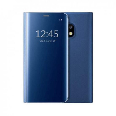 Husa Samsung Galaxy S8 Plus Flip Cover Oglinda Albastru foto