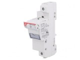 Clemă siguranţe cilindrice 22x58mm DIN 100A gri