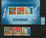 Ghana, 1967 | Explorarea paşnică a spaţiului - Cosmos | MNH | aph, Spatiu, Nestampilat