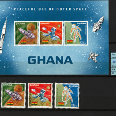 Ghana, 1967 | Explorarea paşnică a spaţiului - Cosmos | MNH | aph