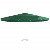 VidaXL P&acirc;nză de schimb umbrelă de soare de grădină, verde, 500 cm
