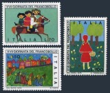 Italia 1975 - Desene de copii, arta, serie neuzata