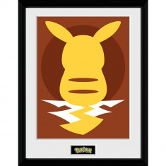 Poster cu Rama Pokemon - Pikachu Silhouette 25 (30x40)
