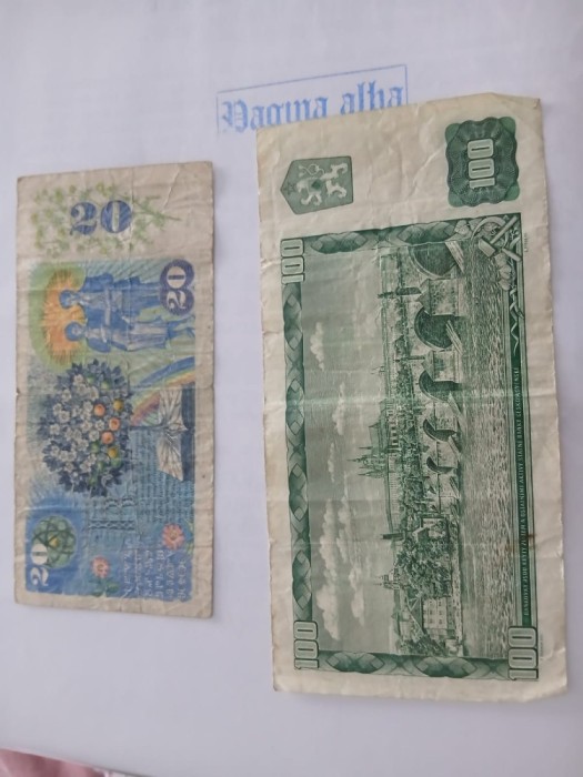 2 Bancnote Cehoslovacia