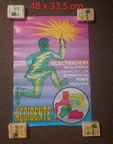 Afis vechi comunism ,protectia muncii