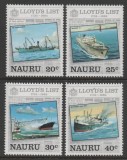 Nauru 1984 - Vapoare, transport, Lloyd's, serie neuzata