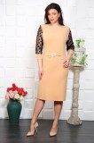 Cumpara ieftin Rochie Eleganta Tania Bej - 52Marimea, Yves