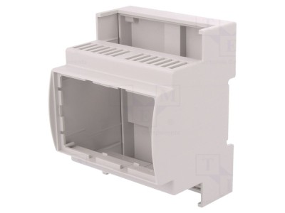 Carcasă pentru șină DIN gri, 4 module foto