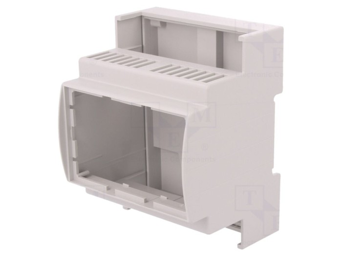 Carcasă pentru șină DIN gri, 4 module
