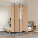 vidaXL Separator de Cameră cu 4 Panouri Bej 160 x 220 cm Țesătură 42039204