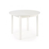 Masa bucatarie si living extensibila HM Ringo, blat MDF, 6 persoane, 102-142x102x76 cm, alb