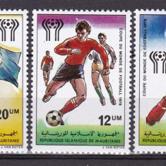Mauritania 1978 sport fotbal MI 603-605 MNH w73